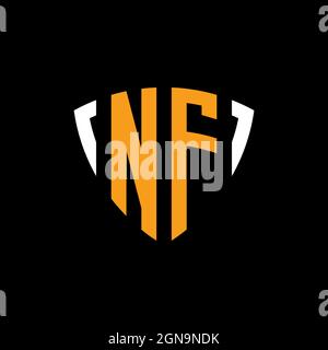 QK Monogram Logo Letter Vektor mit Kopfhörer- und Mikrofonform, Podcast Studio Logo Stock Vektor