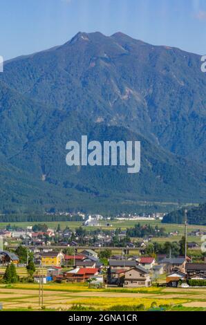 Ländlich, Japanisch, Bergdörfer, auf dem Land, Zentraljapan, Landschaftlich, Landschaftlich, Berge Stockfoto