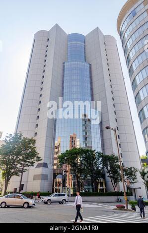 Straßenszenen in Tokio, urbane Architektur, Stadtlandschaft, moderne Gebäude, Skyline von Tokio Stockfoto