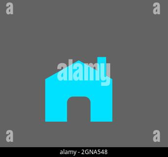 Vektorsymbol für die Startseite, Abbildung für das Häusersymbol Stock Vektor