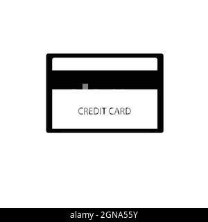 Vektorgrafik Für Das Kreditkartensymbol Stock Vektor