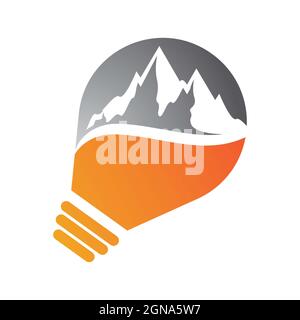 Mountain Logo Vorlage Icon Design Stockfoto