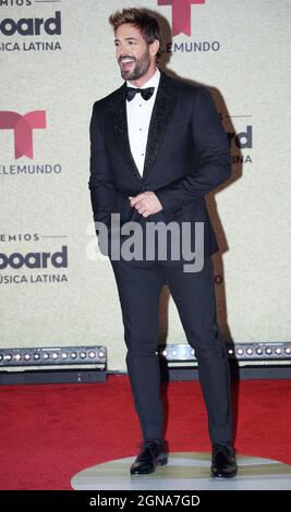 Coral Gables, Usa. September 2021. William Levy kommt auf dem roten Teppich bei den Latin Billboard Music Awards 2021 an der University of Miami, Watsco Center, Donnerstag, 23. September 2021 in Coral Gables, Florida. Foto von Gary i Rothstein/UPI Credit: UPI/Alamy Live News Stockfoto