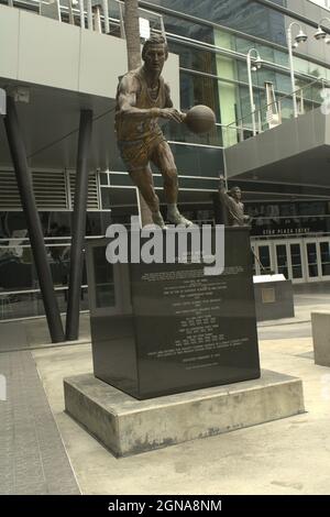 Jerry West-Statue Stockfoto