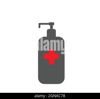 Antiseptische Flasche Vektor-Design Stock Vektor