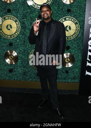 West Hollywood, Usa. September 2021. WEST HOLLYWOOD, LOS ANGELES, KALIFORNIEN, USA - 23. SEPTEMBER: Jamil Davis kommt bei den 1. Jährlichen Music in Action Awards der Black Music Action Coalition an, die am 23. September 2021 im 1 Hotel West Hollywood in West Hollywood, Los Angeles, Kalifornien, USA, abgehalten werden. (Foto von Xavier Collin/Image Press Agency) Quelle: Image Press Agency/Alamy Live News Stockfoto