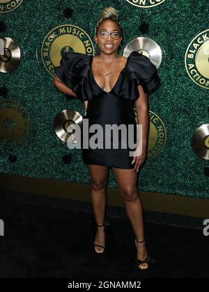 West Hollywood, Usa. September 2021. WEST HOLLYWOOD, LOS ANGELES, KALIFORNIEN, USA - 23. SEPTEMBER: Brittany Lewis kommt zu den 1. Jährlichen Music Action Coalition's Music in Action Awards, die am 23. September 2021 im 1 Hotel West Hollywood in West Hollywood, Los Angeles, Kalifornien, USA, abgehalten werden. (Foto: Xavier Collin/Image Press Agency/Sipa USA) Quelle: SIPA USA/Alamy Live News Stockfoto