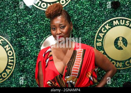 West Hollywood, Usa. September 2021. WEST HOLLYWOOD, LOS ANGELES, KALIFORNIEN, USA - 23. SEPTEMBER: Die Schauspielerin Isley Nicole Melton kommt zu den 1. Jährlichen Black Music Action Coalition's Music in Action Awards, die am 23. September 2021 im 1 Hotel West Hollywood in West Hollywood, Los Angeles, Kalifornien, USA, abgehalten wurden. (Foto: Xavier Collin/Image Press Agency/Sipa USA) Quelle: SIPA USA/Alamy Live News Stockfoto