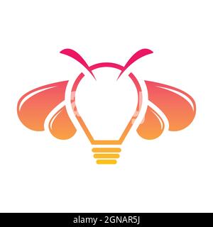 Bee Logo Vorlage Vektor Symbol Design Stockfoto