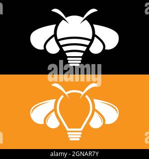 Bee Logo Vorlage Vektor Symbol Design Stockfoto