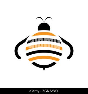 Bee Logo Vorlage Vektor Symbol Design Stockfoto