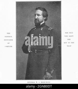 William starke Rosecrans (6. September 1819 – 11. März 1898) war ein amerikanischer Erfinder, Geschäftsführer eines Kohleölunternehmens, Diplomat, Politiker und Offizier der US-Armee. Während des amerikanischen Bürgerkrieges wurde er für seine Rolle als Unionsgeneral bekannt. Er war der Sieger bei prominenten Schlachten des Westlichen Theaters, Aber seine militärische Karriere wurde effektiv nach seiner katastrophalen Niederlage in der Schlacht von Chickamauga im Jahr 1863 beendet. Aus dem Buch "der Bürgerkrieg durch die Kamera" Hunderte von lebendigen Fotos tatsächlich in der Zeit des Bürgerkrieges aufgenommen, sechzehn Reproduktionen in Farbe von berühmten Kriegsgemälden. Der neue Text ist Stockfoto