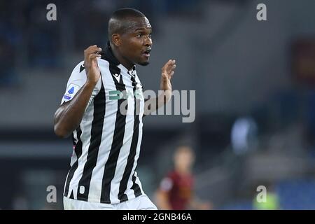 Rom, Latium. September 2021. Samir von Udinese während des Serie A-Spiels zwischen AS Roma und Udinese im Olimpico-Stadion in Rom, Italien, 23. September 2021. Fotografo01 Credit: Independent Photo Agency/Alamy Live News Stockfoto