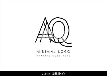 Initial aq, qa, A, q Logo Design Creative Modern Letters Symbolvektor Illustration Stock Vektor