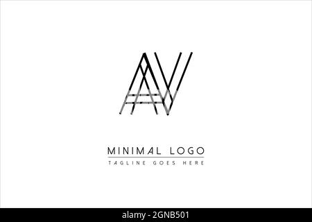 Initial AV, va, a, V Logo Design Kreative Moderne Buchstaben Symbolvektor Illustration Stock Vektor