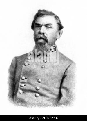 William Joseph Hardee (12. Oktober 1815 – 6. November 1873) war ein Karriereoffizier der US-Armee und der konföderierten Bundesstaaten-Armee. Für die US-Armee diente er im Zweiten Seminolenkrieg und im Mexikanisch-Amerikanischen Krieg, wo er gefangen genommen und ausgetauscht wurde. Im amerikanischen Bürgerkrieg trat er auf die Seite des Südens und wurde General. Hardee diente im Western Theatre und stritt heftig mit zwei seiner Kommandanten, Braxton Bragg und John Bell Hood. Er diente der Atlanta-Kampagne von 1864 und der Carolinas-Kampagne von 1865, wo er sich mit General Joseph E. Johnston William Tecumseh unterwarf Stockfoto