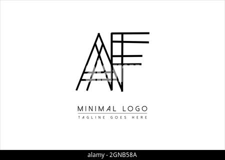 Initial af, fa, a, f Logo Design Kreative Moderne Buchstaben Symbol Vektor Illustration Stock Vektor