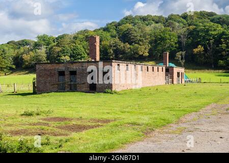 15.09.21 Haltwhistle, Northumberland, Großbritannien. Das Lager 18 im Featherstone Park, in der Nähe von Haltwhistle, wurde später zu einem der größten Kriegsgefangenenlager in Großbritannien. Stockfoto