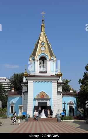 Hochzeit im Kloster Saint Theodor Chiron in Chisinau Stockfoto