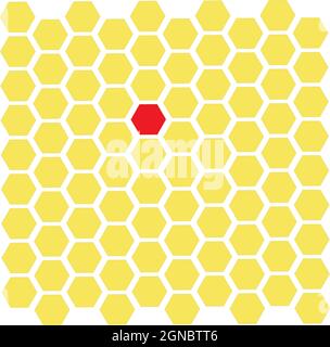 Vektor-Illustration mit Wabendesign Stock Vektor