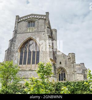 Christchurch Priory England ist angeblich die längste Pfarrkirche in England aus dem Jahr 1094 Stockfoto