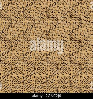 Modisches Leopard Nahtloses Muster. Stilisierte gepunktete Leopard-Haut-Hintergrund für Mode, Druck, Tapete, Stoff. Stock Vektor