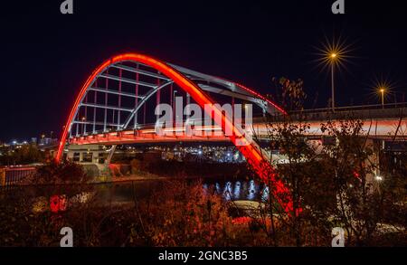 Korean Veterans Memorial Bridge - Nashville Stockfoto