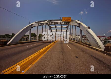 Edmund Pettus Bridge - Selma Stockfoto