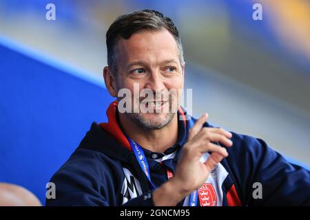 Warrington, Großbritannien. September 2021. Danny McGuire Stellvertretender Trainer von Hull KR in Warrington, Großbritannien am 9/24/2021. (Foto von Mark Cosgrove/News Images/Sipa USA) Quelle: SIPA USA/Alamy Live News Stockfoto