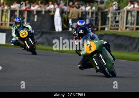 Duncan Fitchett, Jeremy McWilliams, Norton Manx 30M, Barry Sheene Memorial Trophy, Goodwood Revival 2021, September 2021, Barry Sheene Memorial Trophy Stockfoto