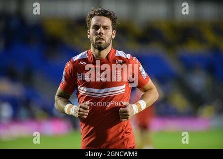 Warrington, Großbritannien. September 2021. Warrington, England - 24. September 2021 - will Dagger (19) von Hull Kingston Rovers vor der Rugby League Betfred Super League, Elimination Play-off, Warrington Wolves vs Hull Kingston Rovers im Halliwell Jones Stadium, Warrington, Großbritannien Dean Williams Credit: Dean Williams/Alamy Live News Stockfoto