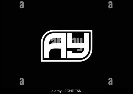 YA ODER AY URSPRÜNGLICHER LOGO-VEKTOR Stock Vektor