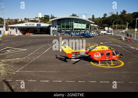 Auckland Heliport, Neuseeland Stockfoto