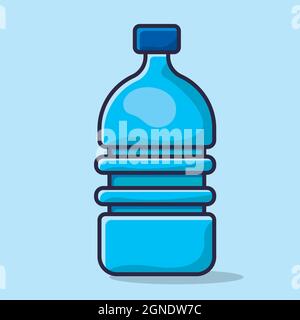 Gallone Wasser Cartoon isolierte Vektor-Illustration in flachem Stil Stock Vektor