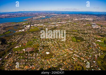 Auckland Heliport, Neuseeland Stockfoto