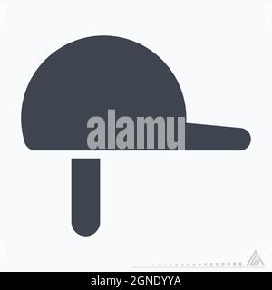 Icon Polo - Glyph Style - einfache Illustration, editierbare Kontur, Design Template Vektor, gut für Drucke, Poster, Werbung, Ankündigungen, Info Stock Vektor