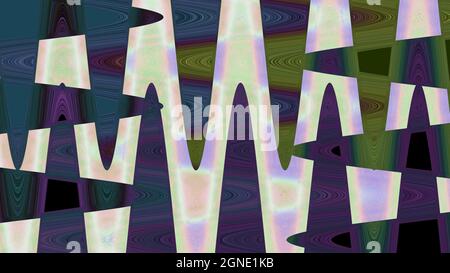 Eine abstrakte Wellig psychedelischen Hintergrundbild. Stockfoto