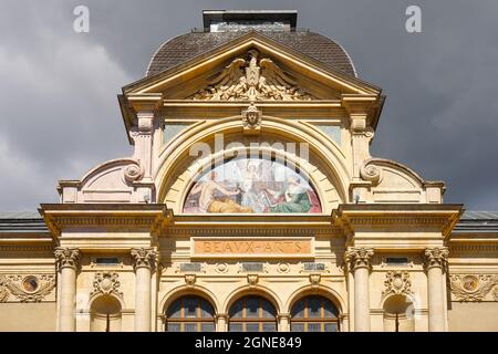 Museum für Kunst und Geschichte in Neuchatel am Neuchatelsee in der Schweiz. Stockfoto