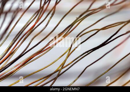 Leitungen aus Kupfer Stockfoto