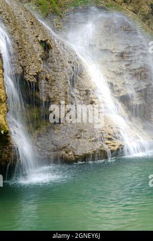 Mu Wasserfall in Hoa Binh Provinz Nordvietnam Stockfoto