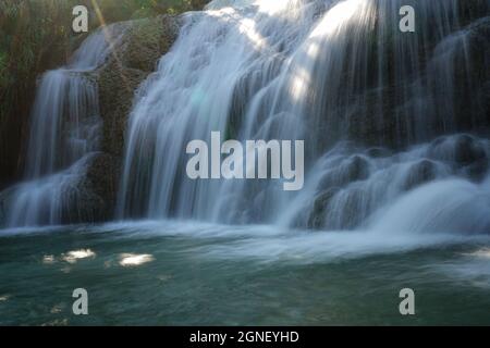 Trang Wasserfall in Hoa Binh Provinz Nordvietnam Stockfoto