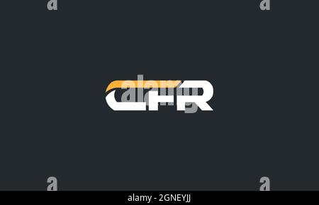 BUCHSTABEN CFR-LOGO ZUR ILLUSTRATION Stock Vektor
