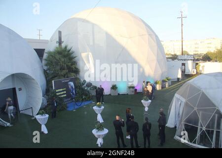 Atmosphere, Wisdome LA, USA. April 2021. Die Weltpremiere von „Eating Our Way to Extinction“ im Wisdome L.A. in Los Angeles, CA Credit: Cronos/Alamy Live News Stockfoto