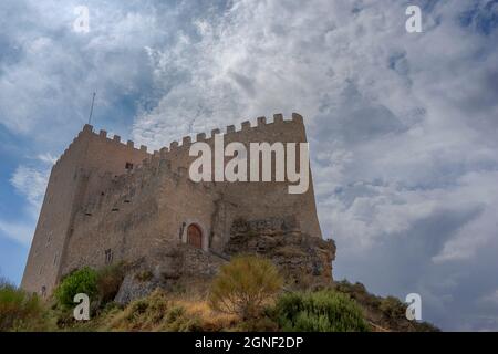 Burg-Festung von Doña Berenguela in Curiel de Duero, Spanien Stockfoto