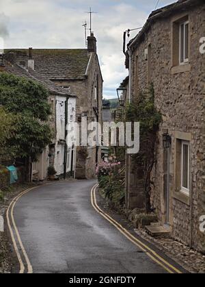 Garrs Lane in Richtung Grassington Wharfedale Craven Yorkshire Dales NP Stockfoto