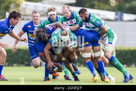 Treviso, Italien. September 2021. Gianmarco Lucchesi während Benetton Rugby gegen DHL Stormers, United Rugby Championship Match in Treviso, Italien, September 25 2021 Quelle: Independent Photo Agency/Alamy Live News Stockfoto