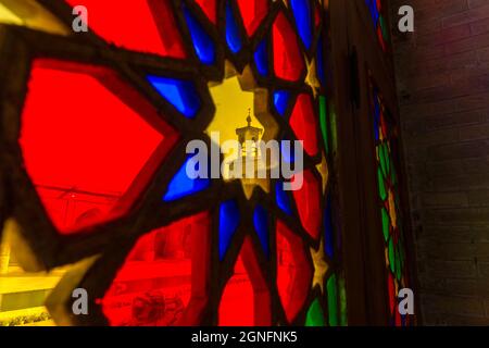 SHIRAZ/NASIR OL MOLK MOSCHEE BEKANNT ALS ROSA MOSCHEE Stockfoto