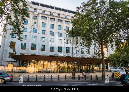 Neues Gebäude in Scotland Yard, London, England, Großbritannien Stockfoto