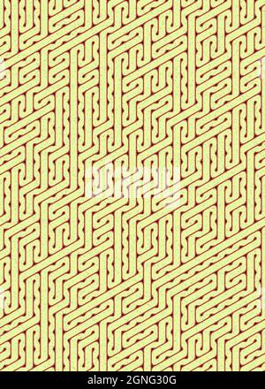 Computer-generierte Hexagon Tile Verbindung Kunst Hintergrund Design Illustration Stock Vektor