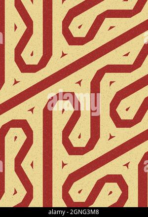 Computer-generierte Hexagon Tile Verbindung Kunst Hintergrund Design Illustration Stock Vektor